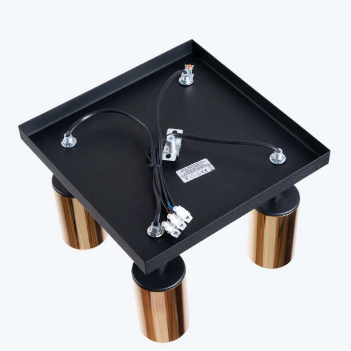 Taklampa WINX 4 svart/guld