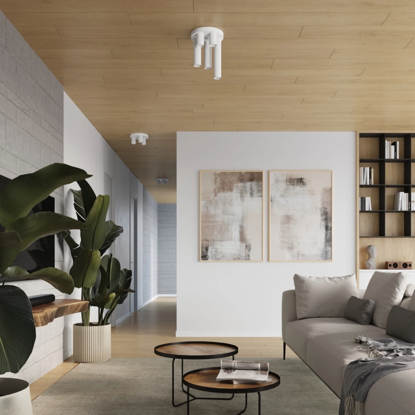 Plafond LAGOS 3P vit