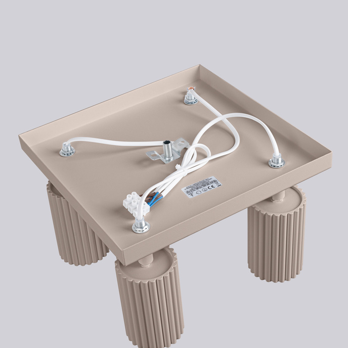 Taklampa KARBON 4 taupe