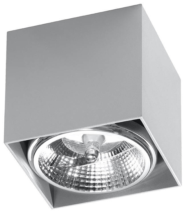 Plafond BLAKE grå + 1x LED-lampa GU10 AR111 4000K COLD 10W 850lm