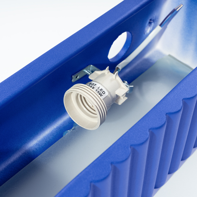 Vägglampa keramik RIGATA ultramarin