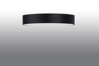 Plafond SKALA 80 svart + 6x LED-lampa E27 4000K Kall 7,5W 650lm