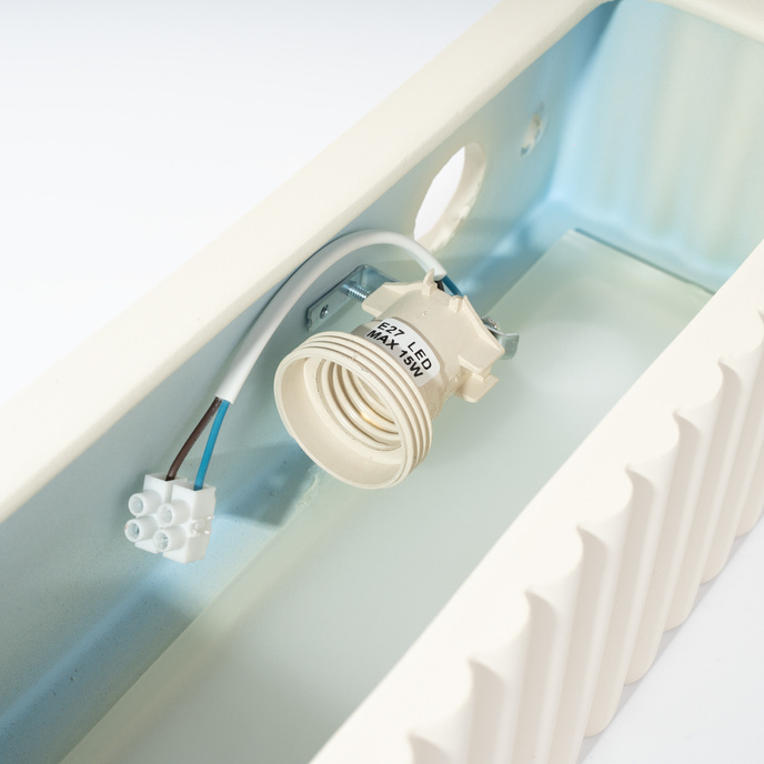 Vägglampa keramik RIGATA