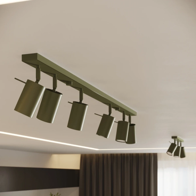 Vägglampa RING olivgrön