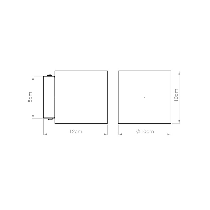 Vägglampa ORBIS betong olivgrön