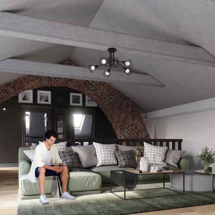 Plafond ARTEMIS 3 svart