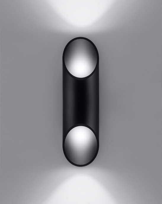 Vägglampa PENNE 30 svart + 1x LED-lampa G9 4000K Cold 4,5W 530lm
