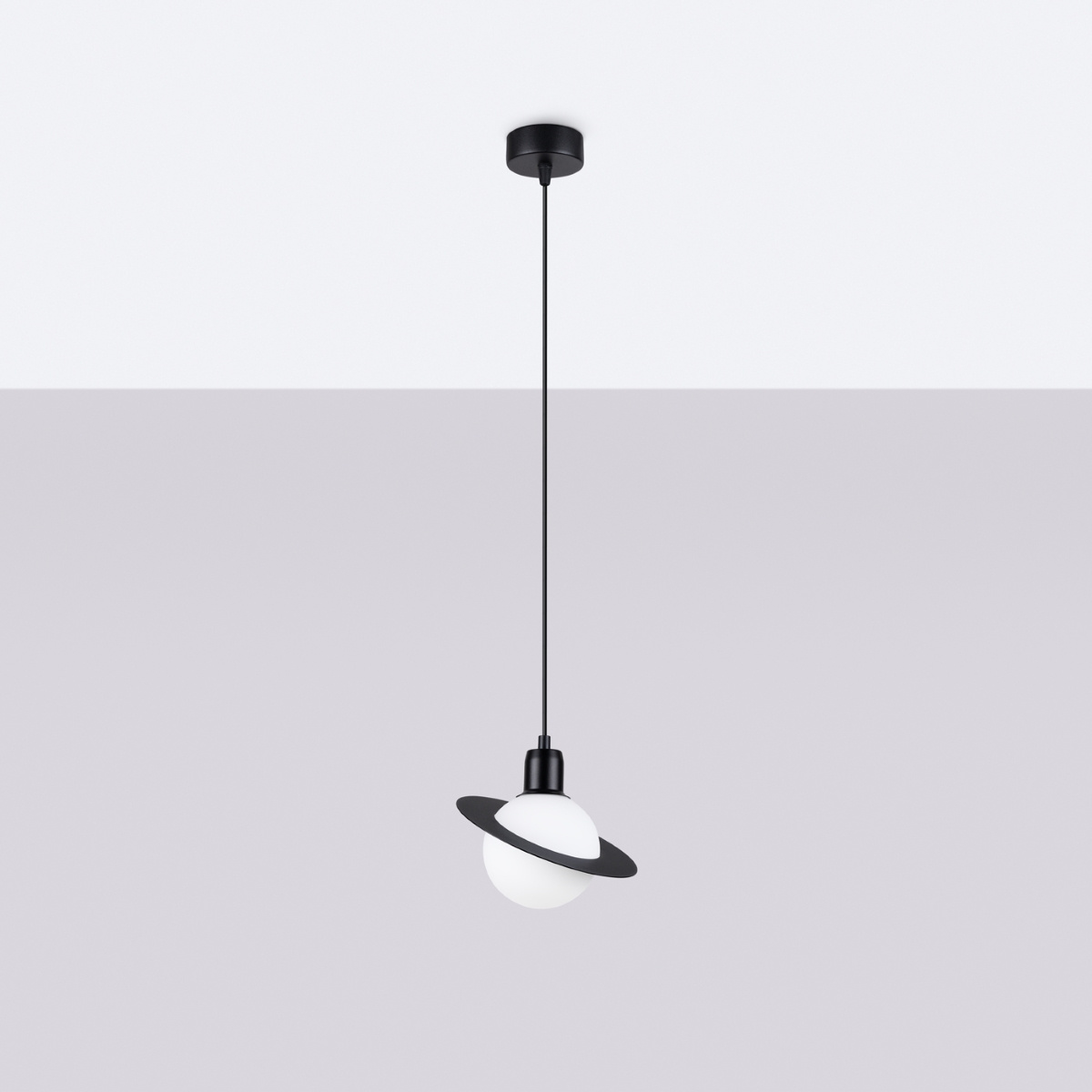 Pendellampa HYPERION 1 svart + 1x LED-glödlampa G9 3000K varm 4,5W 450lm