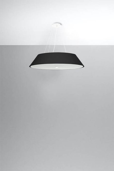 Ljuskrona VEGA 70 svart + 5x LED-lampa E27 4000K Kall 7,5W 650lm