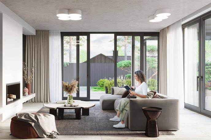 Plafond CIRCLE 1 vit + 2x LED-lampa E27 4000K Kall 7,5W 650lm