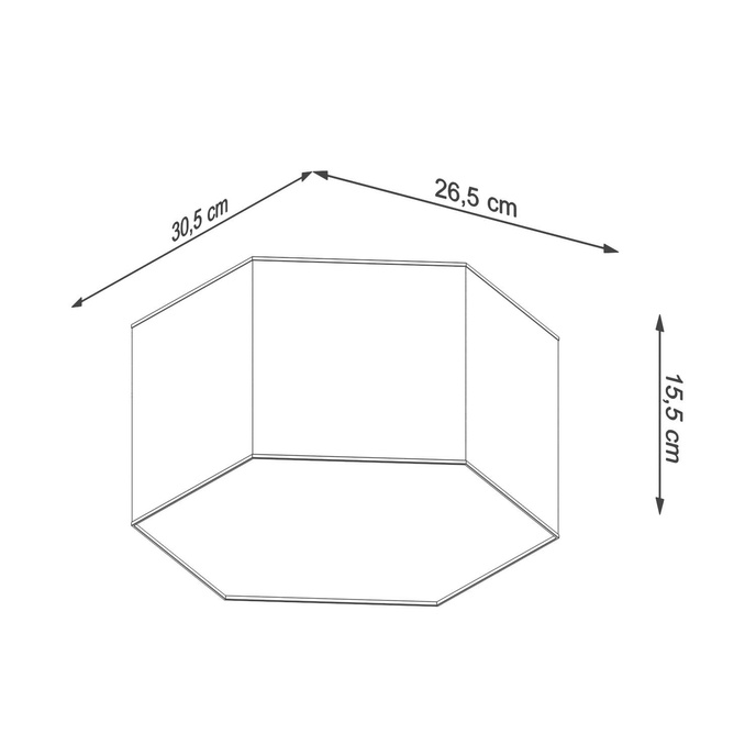 Plafond SUNDE 15 svart + 2x LED-lampa E27 3000K varm 7,5W 620lm