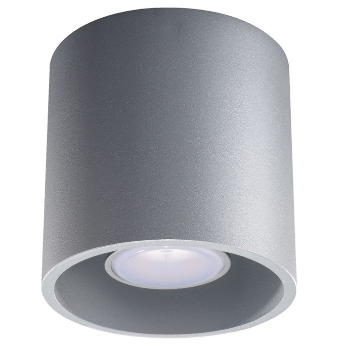 Plafond ORBIS 1 grå + 1x LED-lampa GU-10 3000K varm 7W 620lm