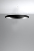 Ljuskrona SATURNO SLIM 90 svart + 8x LED-lampa E27 4000K Kall 7,5W 650lm