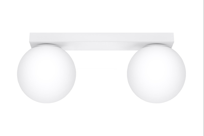 Plafond YOLI 2 vit + 2x LED-lampa G9 3000K varm 4,5W 450lm