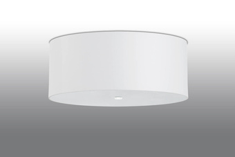 Plafond OTTO 70 vit + 6x LED-lampa E27 3000K varm 7,5W 620lm
