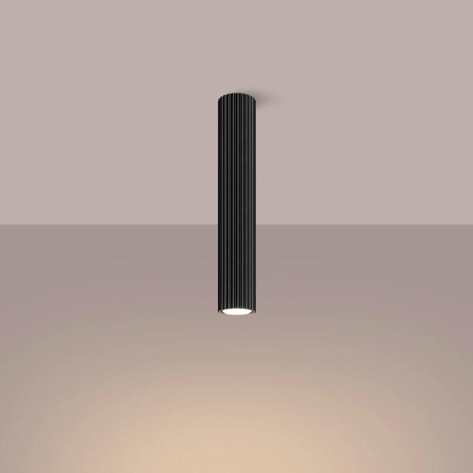 Taklampa KARBON 40 svart