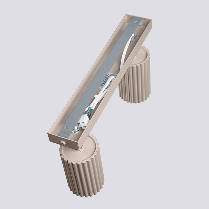 Taklampa KARBON 2 taupe