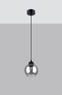Pendellampa ALINO 1 svart +1x LED-lampa E27 3000K varm 7,5W 620lm