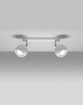 Plafond OCULARE 2 vit + 2x LED-lampa GU-10 4000K Kall 7W 630lm