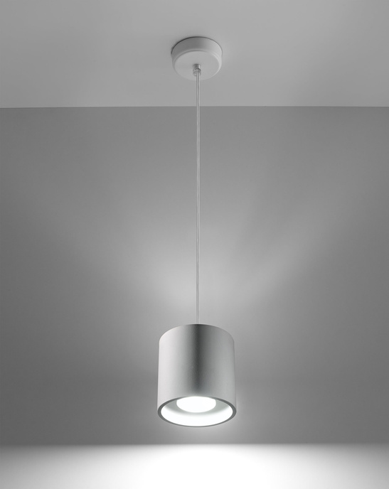 Pendellampa ORBIS 1 vit + 1x LED-glödlampa GU-10 4000K Cold 7W 630lm