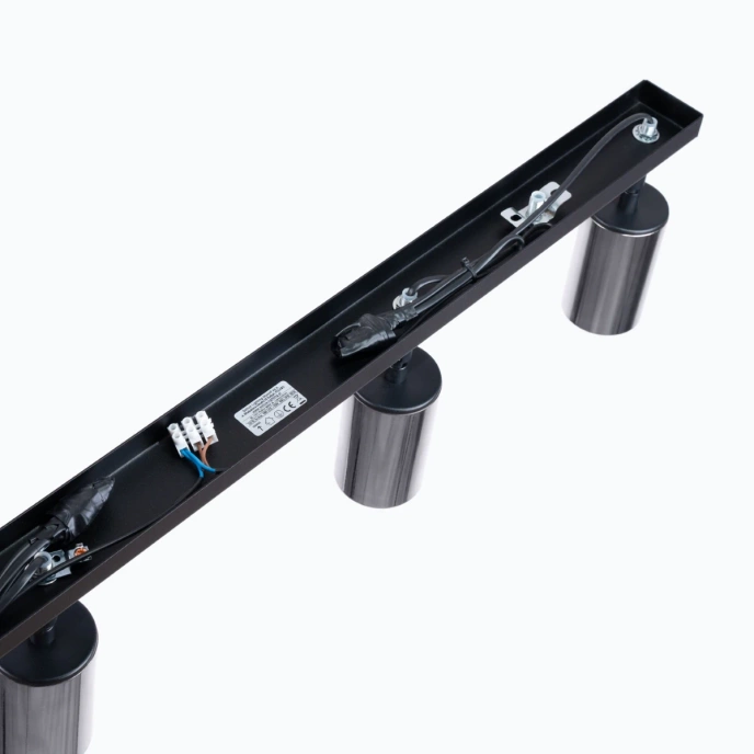 Taklampa WINX 4L svart/krom