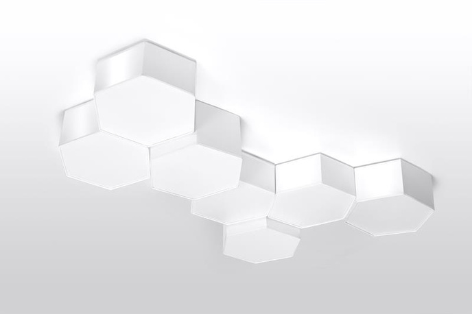 Plafond SUNDE 15 vit + 2x LED-lampa E27 4000K kall 7,5W 650lm