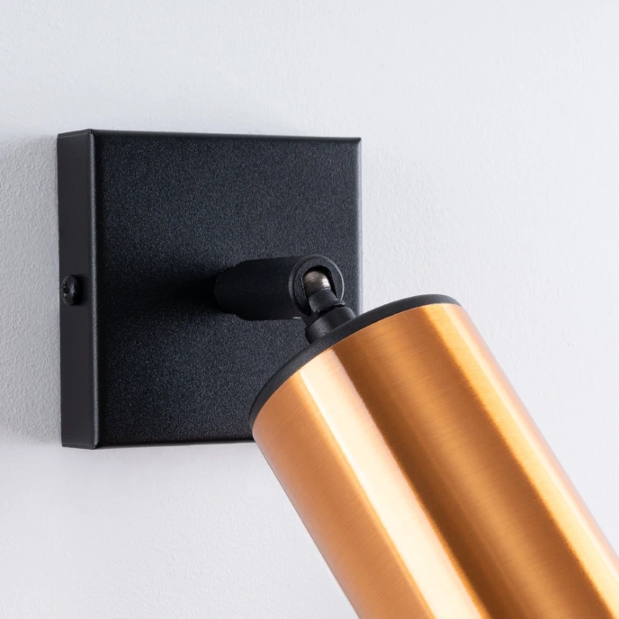 Vägglampa WINX svart/koppar