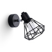 Vägglampa ARTEMIS 1 svart + 1 x LED-lampa E14 3000K varm 7,5W 620lm