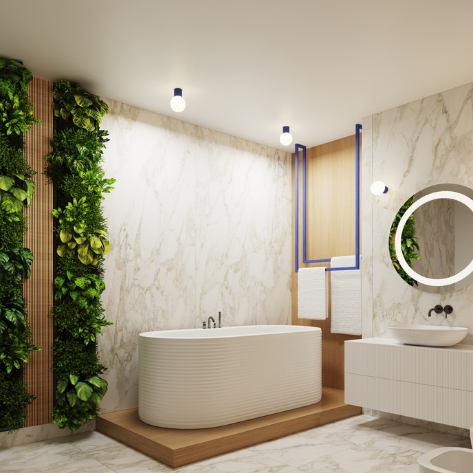 Vägglampa HALO ultramarine IP44