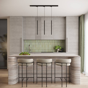 Pendellampa, 3-punkts, 3-fas strömskenesystem, PASTELO