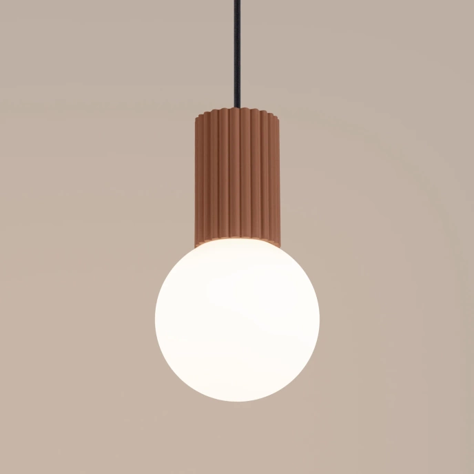 Pendellampa HALO 1 mokka