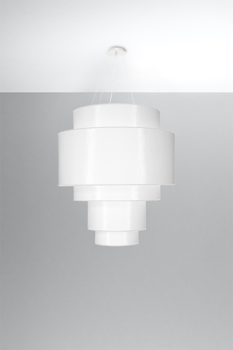 Ljuskrona REFLEXION 80 vit + 7x LED-lampa E27 3000K varm 7,5W 620lm
