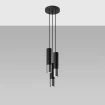 Pendel lampa LOOPEZ 3P svart/krom