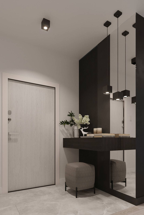 Vägglampa QUAD 1 svart + 1x LED-lampa G9 3000K varm 4,5W 510lm