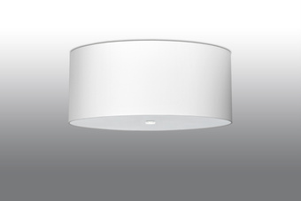 Plafond OTTO 60 vit + 5x LED-lampa E27 4000K Kall 7,5W 650lm