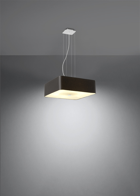 Ljuskrona LOKKO 45 svart + 5x LED-lampa E27 3000K varm 7,5W 620lm