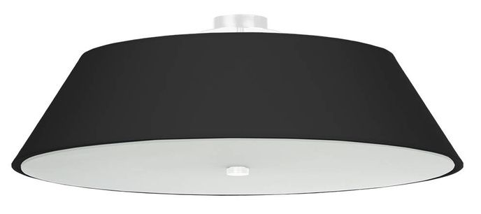 Plafond VEGA 70 svart + 5x LED-lampa E27 3000K varm 7,5W 620lm