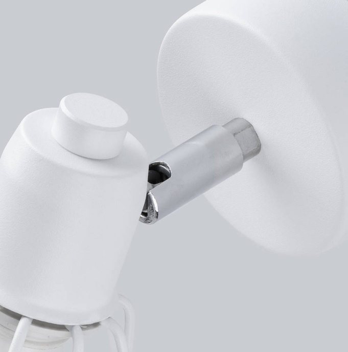 Vägglampa ARTEMIS 1 vit + 1x LED-lampa E14 3000K varm 7,5W 620lm