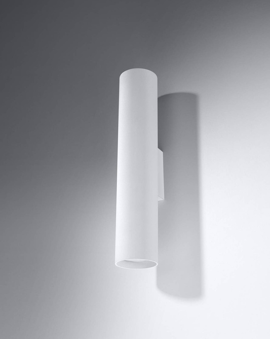 Vägglampa LAGOS 2 vit + 2x LED-lampa GU-10 4000K kall 7W 630lm