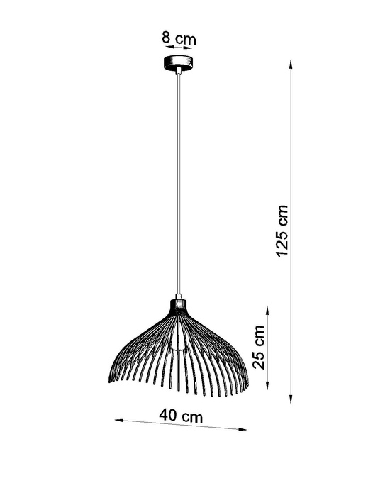 UMB taklampa vit + 1x LED-glödlampa E27 3000K varm 7,5W 620lm