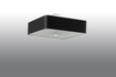 Plafond LOKKO 55 svart + 5x LED-lampa E27 3000K varm 7,5W 620lm