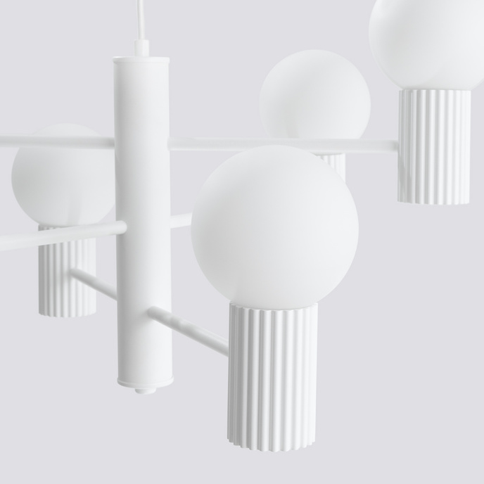 Ljuskrona HALO 6 vit