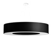 Ljuskrona SATURNO 90 svart + 8x LED-lampa E27 4000K Kall 7,5W 650lm