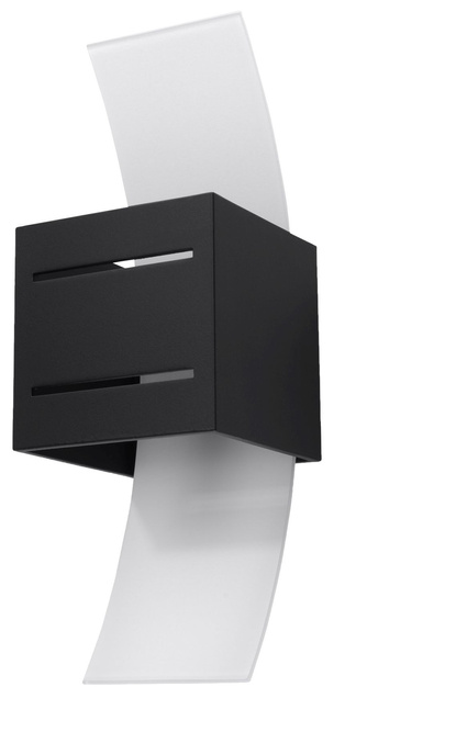 Vägglampa LORETO svart + 1x LED-lampa G9 4000K Cold 4,5W 530lm