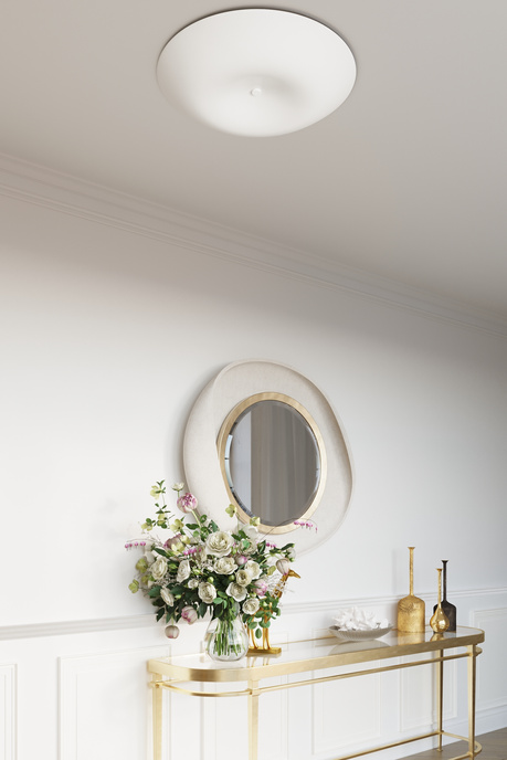 Plafond FUSION 430 + 4x LED-lampa E27 3000K varm 7,5W 620lm