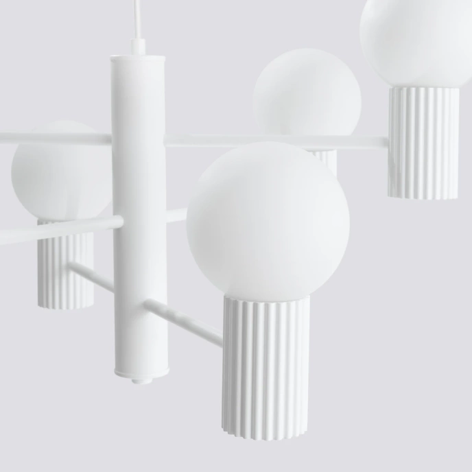 Ljuskrona HALO 6 vit