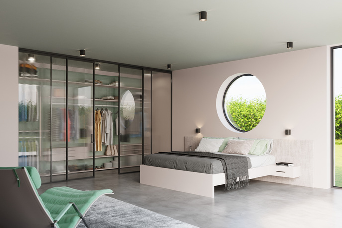 Plafond INEZ svart + 1x LED-lampa G9 3000K varm 4,5W 510lm