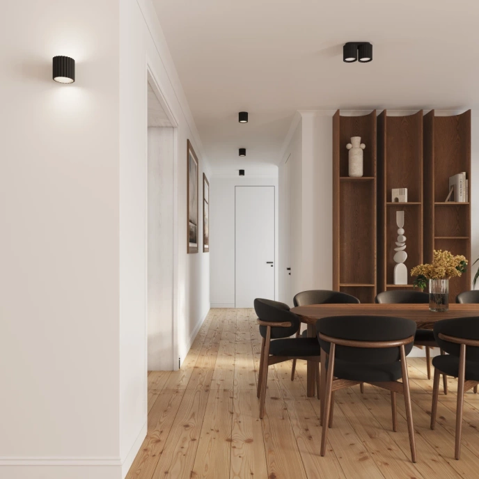 Taklampa AURA 2 svart GU10