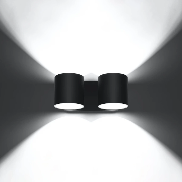 Vägglampa ORBIS 2 svart