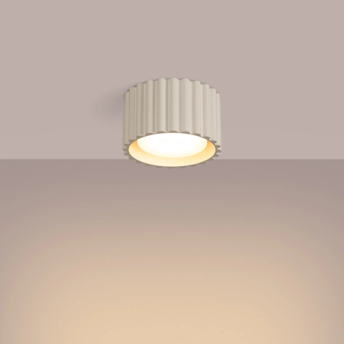 Taklampa AURA 1 beige Gx53
